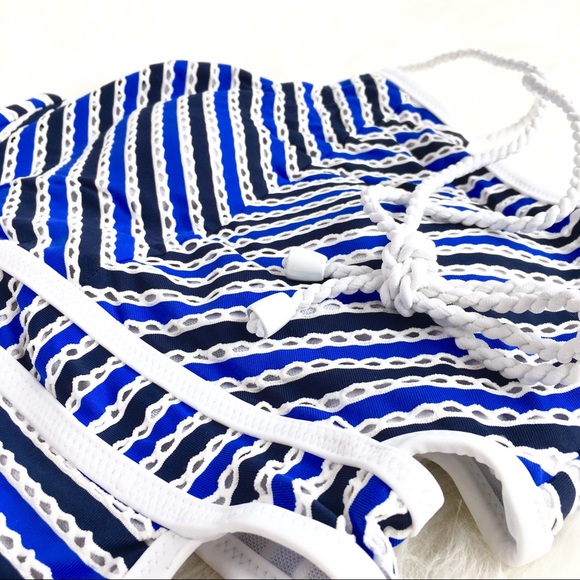 Jessica Simpson | striped maritime cutout onepiece - Picture 2 of 5